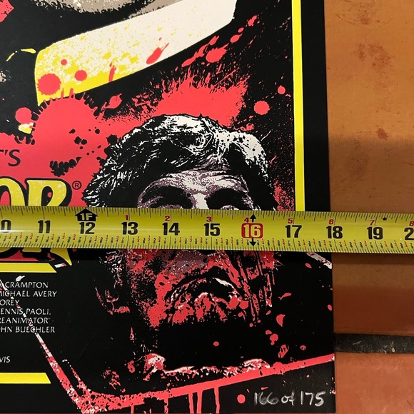 Re-Animator art print by James Rheem Davis signed by Barbara Crampton LE 175 GID - Picture 5 of 5